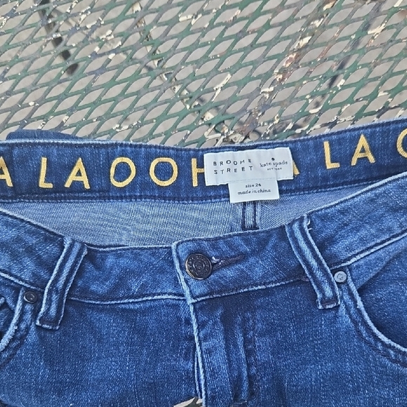 Kate Spade Broome Street Embellished Spadefun Sequin Girlfriend Jeans - Picture 8 of 11